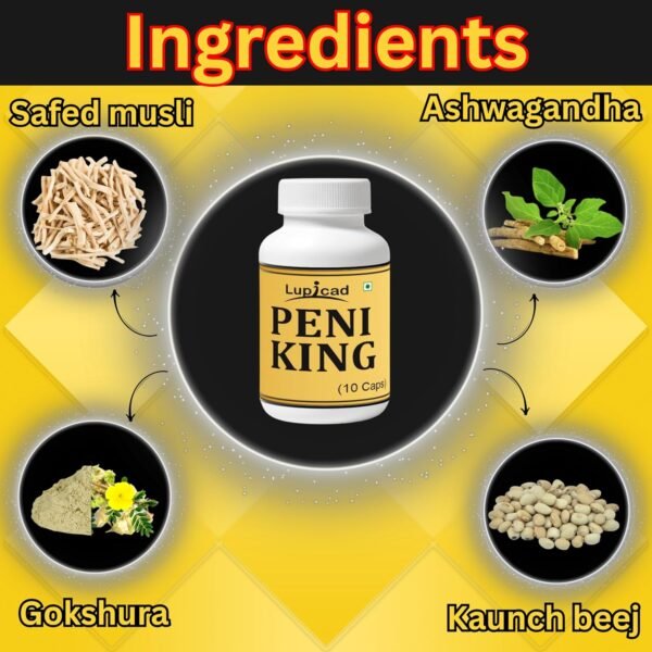 Lupicad PeniKing Capsules – Support Male Energy & Vitality - Image 3